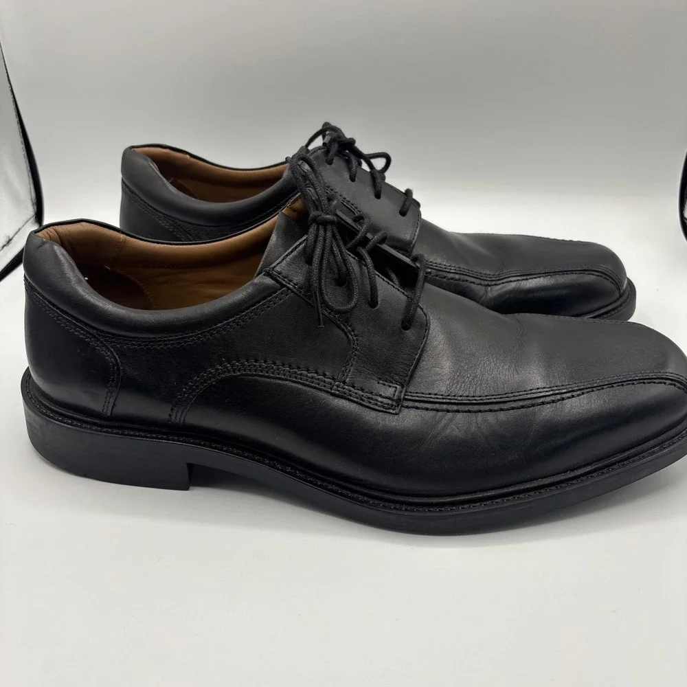 Johnston & Murphy‎ Men's Tabor Runoff Oxfords Shoes Black Leather Size 11.5